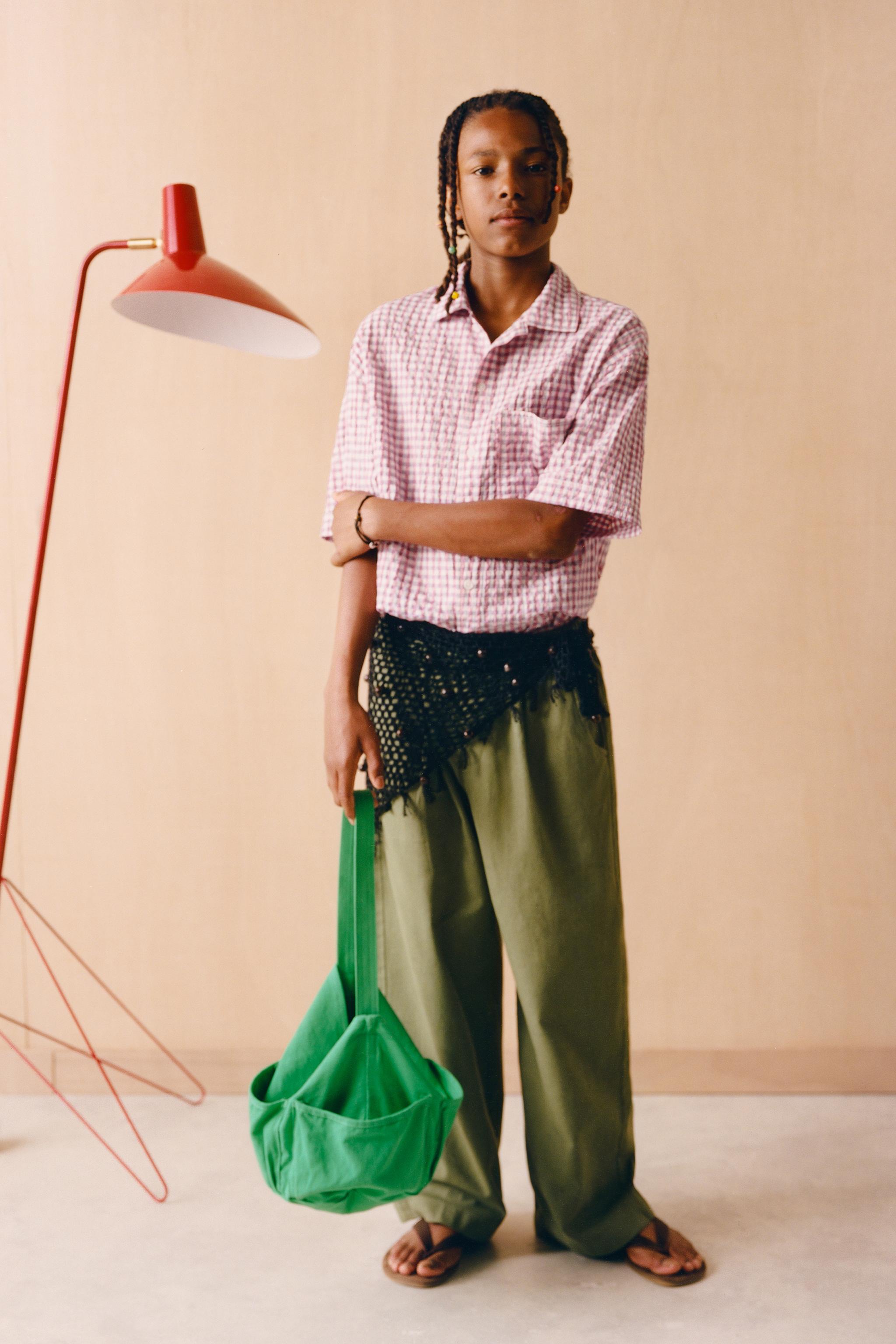 CHEMISE À CARREAUX EFFET FROISSÉ